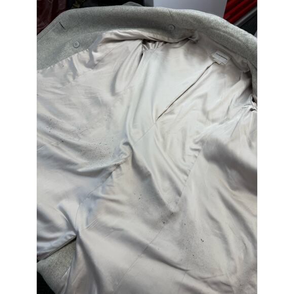 Club Monaco Daylina Wool Cashmere Wrap Coat Gray Size Large Long - Picture 16 of 16